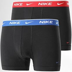 Meilleur prix ✨ Lot De 2 Boxers Everyday Cotton Stretch KE1085 Noir de Nike 👏