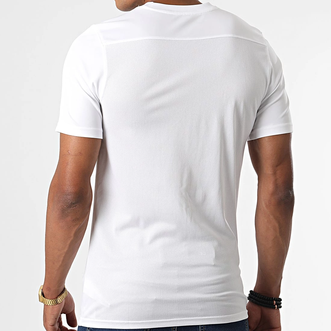 Remise 🌟 Tee 👚 Shirt Dri-Fit Blanc Bleu de Nike 😉 4 Remise 🌟 Tee 👚 Shirt Dri-Fit Blanc Bleu de Nike 😉 – Image 4