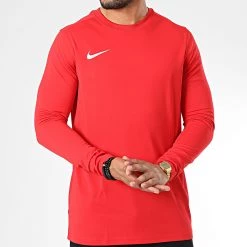 Meilleure affaire 👏 Tee 👕 Shirt Manches Longues Rouge de Nike 😍 -Tenue De Sport Soldes nike 332847 BV6706 657 20220819T143631 03