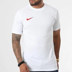 Budget 😍 Tee 👕 Shirt Classic Logo Blanc Rouge de Nike 🎁 -Tenue De Sport Soldes nike 332878 BV6708 103 20220819T141016 03