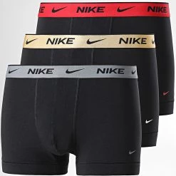 Vente flash ⭐ Lot De 3 Boxers KE1008 Noir de Nike 🛒