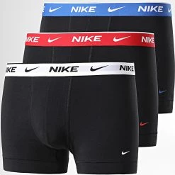 Sortie 🔥 Lot De 3 Boxers KE1008 Noir de Nike ⌛