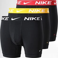 Offres 🤩 Lot De 3 Boxers KE1157 Noir de Nike ❤️