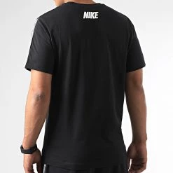 De gros ✨ Tee 👕 Shirt A Bandes Logo Noir de Nike ✔️ -Tenue De Sport Soldes nike 340639 DM4685 015 20220927T134945 04