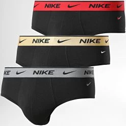 Bon marché 🧨 Lot De 3 Boxers Every Cotton Stretch KE1008 Noir de Nike 💯