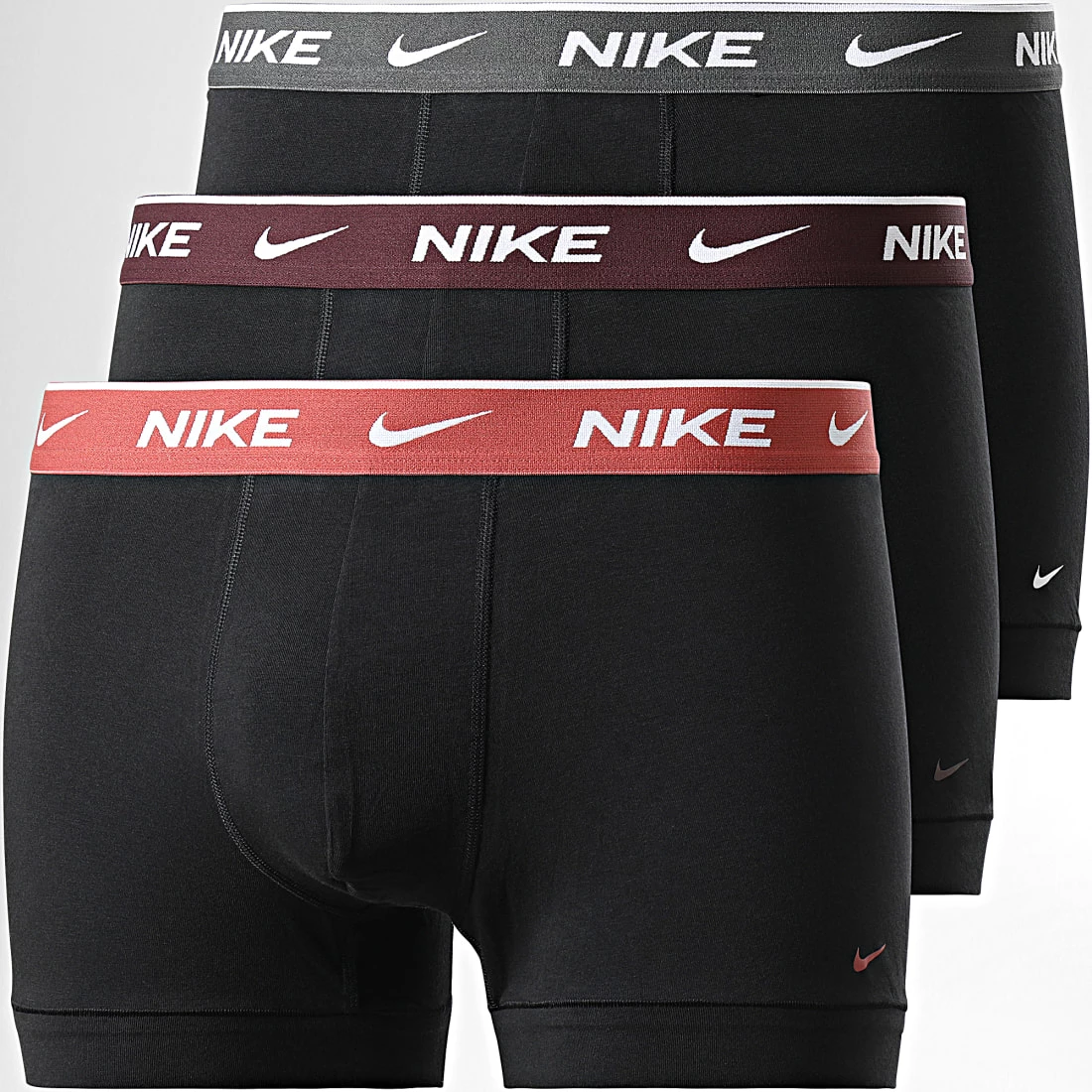 Tout neuf 🌟 Lot De 3 Boxers Every Cotton Stretch KE1008 Noir de Nike 🎉 1 Tout neuf 🌟 Lot De 3 Boxers Every Cotton Stretch KE1008 Noir de Nike 🎉