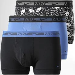 Coupon 🎉 Lot De 3 Boxers Dri-FIT Ultra Stretch Micro KE1152 Noir Bleu de Nike 😍