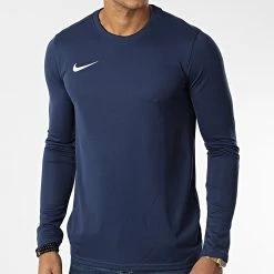 Budget 🧨 Tee 👕 Shirt Manches Longues BV6706 Bleu Marine de Nike 💯