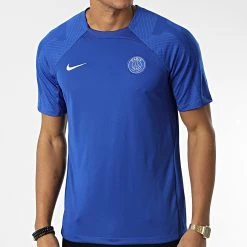 Meilleure vente 🧨 Tee 👚 Shirt PSG DN2804 Bleu Roi de Nike ⌛