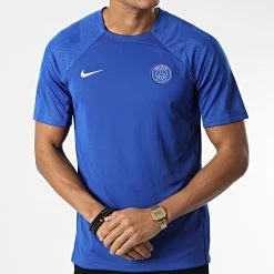 Meilleure vente 🧨 Tee 👚 Shirt PSG DN2804 Bleu Roi de Nike ⌛ -Tenue De Sport Soldes nike 343674 DN2804 418 20221026T135246 03