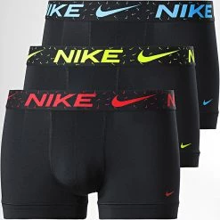 Sortie 🤩 Lot De 3 Boxers KE1156 Noir de Nike 💯