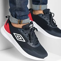 Coupon ✨ Baskets Lago Net 876310 Marine Rouge de Umbro 😍