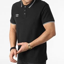 Tout neuf ✔️ Polo Manches Courtes 802210 Noir de Umbro 🔔 -Tenue De Sport Soldes umbro 297816 802210 60 8 20220117T124445 03
