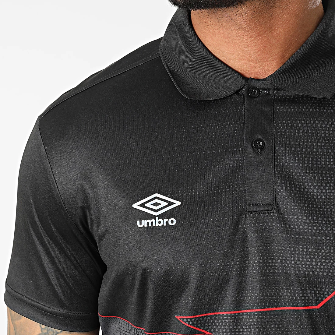 Remise 😉 Polo Manches Courtes 889890-60 Noir de Umbro 🛒 2 Remise 😉 Polo Manches Courtes 889890-60 Noir de Umbro 🛒 – Image 2