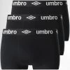 Budget 🎁 Lot De 3 Boxers Classic Noir de Umbro 🌟
