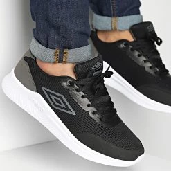 Meilleure vente 🤩 Baskets Nateo Net 903710 Noir Gris de Umbro ❤️