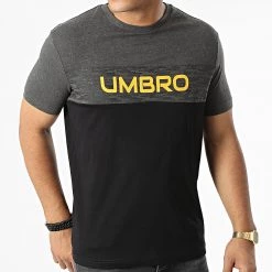 Meilleur prix 👏 Tee 👚 Shirt 908560-60 Noir Gris Anthracite Chiné de Umbro ✨ -Tenue De Sport Soldes umbro 329182 908560 60 8 20220817T095248 03