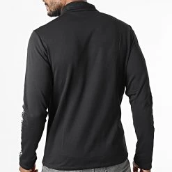 Le moins cher 🔔 Sweat Col Zippé A Bandes 647750-60 Noir de Umbro 🤩 -Tenue De Sport Soldes umbro 330895 647750 60 81 20220811T162059 04