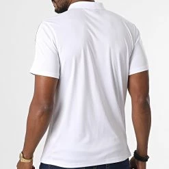 Meilleure vente 😉 Polo Manches Courtes A Bandes 647760-60 Blanc de Umbro 🎉 -Tenue De Sport Soldes umbro 330898 647760 60 32 20220811T161915 04