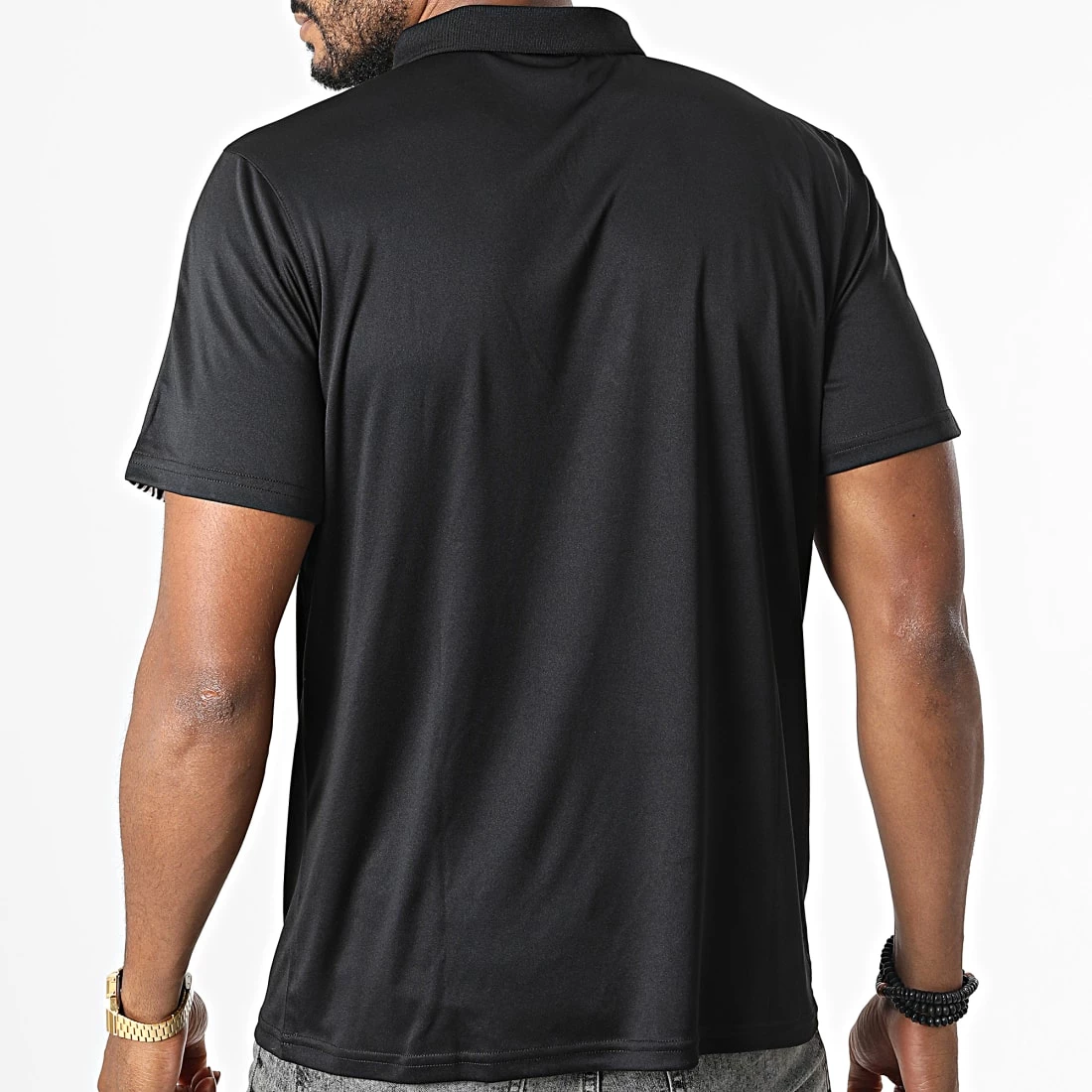 Bon marché 🎉 Polo Manches Courtes A Bandes 647760-60 Noir de Umbro 🎁 4 Bon marché 🎉 Polo Manches Courtes A Bandes 647760-60 Noir de Umbro 🎁 – Image 4