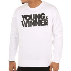 Tout neuf 👍 Sweat Crewneck Logo Blanc de Y et W ✔️