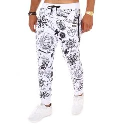 Top 10 🥰 Pantalon Jogging Reversible Marin Blanc de Y et W 🔥 -Tenue De Sport Soldes y et w 109182 bas marin white 20180828T153934 03