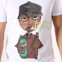 Tout neuf 🔔 Tee 👚 Shirt Guizmo Perso Blanc de Y et W ⌛ -Tenue De Sport Soldes y et w 13266 guizmo ts perso blc 20180712T081328 033