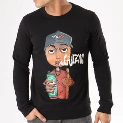 Page de garde 37 Acheter ✨ Sweat Crewneck Guizmo Perso Noir de Y et W ✨