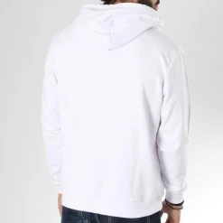 Meilleure vente 🔔 Sweat Capuche Logo Blanc Vert de Y et W 🤩 -Tenue De Sport Soldes y et w 146507 YW SWC LOGO BLCVER 20180629T094503 05