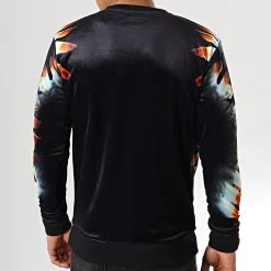Meilleur prix 🧨 Sweat Crewneck Réversible Velours Indian Noir de Y et W 🎉 -Tenue De Sport Soldes y et w 177651 SWEATS INDIAN BLACK 20190507T150746 04