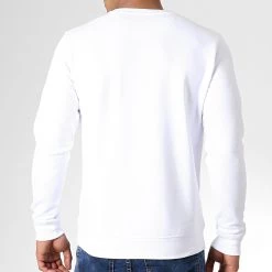 Coupon 👍 Sweat Crewneck Logo Blanc Vert de Y et W ⌛ -Tenue De Sport Soldes y et w 181637 YW SWCR LOGO BLCVER 20190503T091818 05