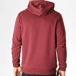 Vente flash 🛒 Sweat Capuche Logo Bordeaux Rose de Y et W 🌟 -Tenue De Sport Soldes y et w 185010 YW SWC LOGO BDXROS 20190604T115207 05