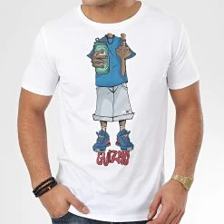 Acheter 🥰 Tee 👚 Shirt Character Blanc Bleu de Y et W 🌟 -Tenue De Sport Soldes y et w 207233 GUIZMO TS CHARACTER BLCBLEU 20191220T110247 03