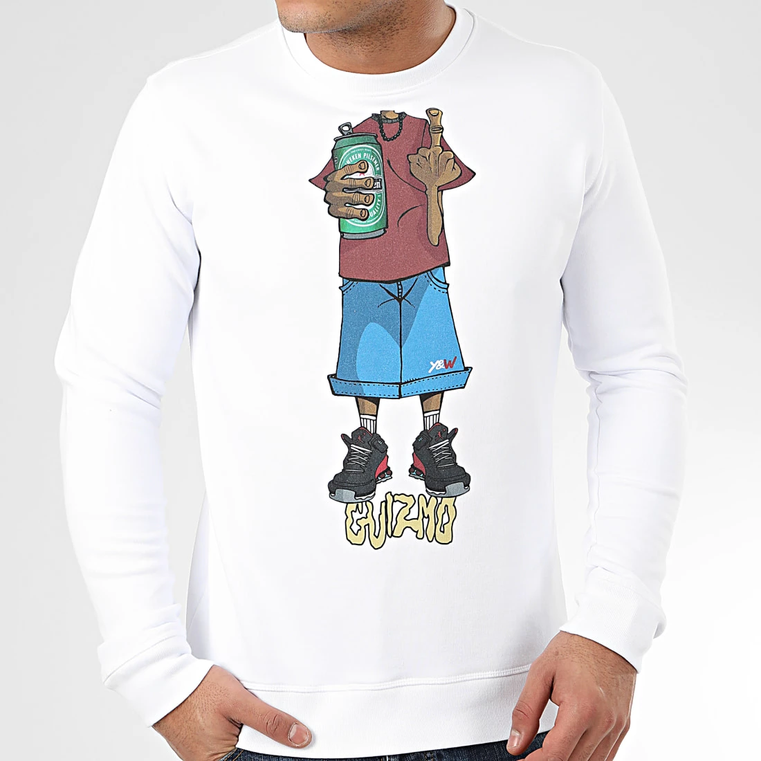 Top 10 😍 Sweat Crewneck Character Blanc Bordeaux de Y et W ⌛ 1 Top 10 😍 Sweat Crewneck Character Blanc Bordeaux de Y et W ⌛