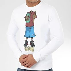 Top 10 😍 Sweat Crewneck Character Blanc Bordeaux de Y et W ⌛ 6 Top 10 😍 Sweat Crewneck Character Blanc Bordeaux de Y et W ⌛ -Tenue De Sport Soldes y et w 207234 GUIZMO SWCR CHARACTER BLCBDX 20191220T110040 03