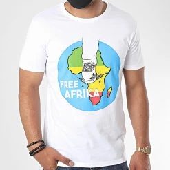 Les meilleures critiques de ✨ Tee 👚 Shirt Free Afrika Blanc de Y et W 🌟 -Tenue De Sport Soldes y et w 223493 YW TS FREEAFRIKA BLC 20200619T105655 04