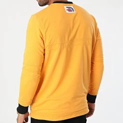 Meilleur prix 😍 Sweat Crewneck Réversible Orange Blanc Noir de Y et W ❤️ -Tenue De Sport Soldes y et w 280784 CREWNECK REVERSIBLE YELLOW BLACK 20210826T162655 05