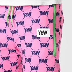 Meilleure vente ✨ Pantalon Jogging Réversible Rose Bleu de Y et W 🛒 -Tenue De Sport Soldes y et w 280788 BAS JOG REVERSIBLE PINK BLUE 20210827T123509 03