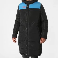 Bon marché 🎉 Doudoune Capuche Longue Réversible Noir Orange de Y et W 🎁 -Tenue De Sport Soldes y et w 281832 DOUDOUNE LONGUE REVERSIBLE BLACK 20210901T162639 06