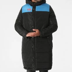 Bon marché 🎉 Doudoune Capuche Longue Réversible Noir Orange de Y et W 🎁 -Tenue De Sport Soldes y et w 281832 DOUDOUNE LONGUE REVERSIBLE BLACK 20210901T162640 07