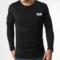 Meilleure vente 💯 Tee 👕 Shirt Manches Longues Réversible Flower Noir de Y et W 🎉 -Tenue De Sport Soldes y et w 345053 TS LONGUES FLOWER FLOWER BLACK 20221102T085534 04