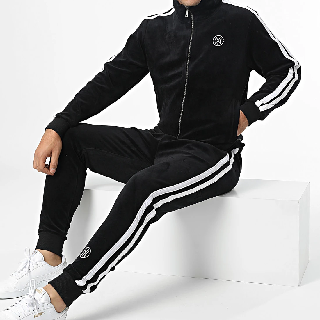 Top 10 😀 Ensemble De Survetement A Bandes League Noir de Y et W 💯 1 Top 10 😀 Ensemble De Survetement A Bandes League Noir de Y et W 💯