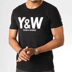 Les meilleures critiques de 😍 Tee 👚 Shirt Logo Noir Blanc de Y et W 🥰 -Tenue De Sport Soldes y et w 39101 YW TS LOGO NOI 20190814T100441 04