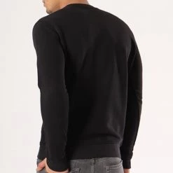 Bon marché 👍 Sweat Crewneck Classic Logo Noir de Y et W ⌛ -Tenue De Sport Soldes y et w 40800 yw swcr cllogo noi 20180820T082134 044