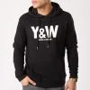 Grosses soldes 😉 Sweat Capuche Classic Logo Noir de Y et W 🧨