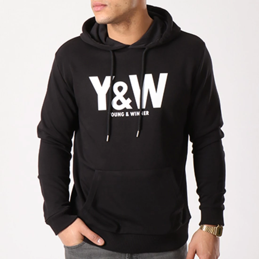 Grosses soldes 😉 Sweat Capuche Classic Logo Noir de Y et W 🧨 1 Grosses soldes 😉 Sweat Capuche Classic Logo Noir de Y et W 🧨