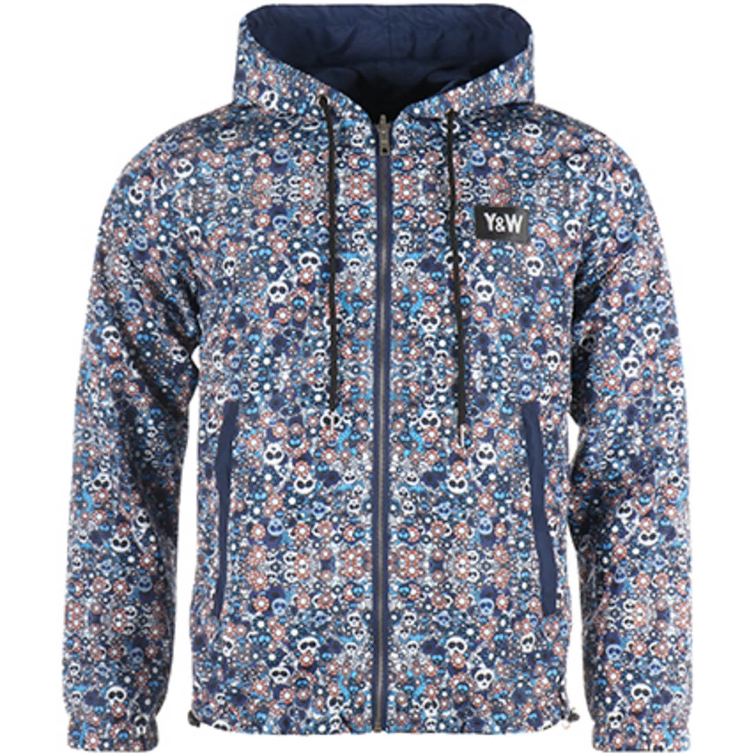 Offres ❤️ Veste Coupe-Vent Réversible Skullz Bleu Marine de Y et W 🔥 2 Offres ❤️ Veste Coupe-Vent Réversible Skullz Bleu Marine de Y et W 🔥 – Image 2