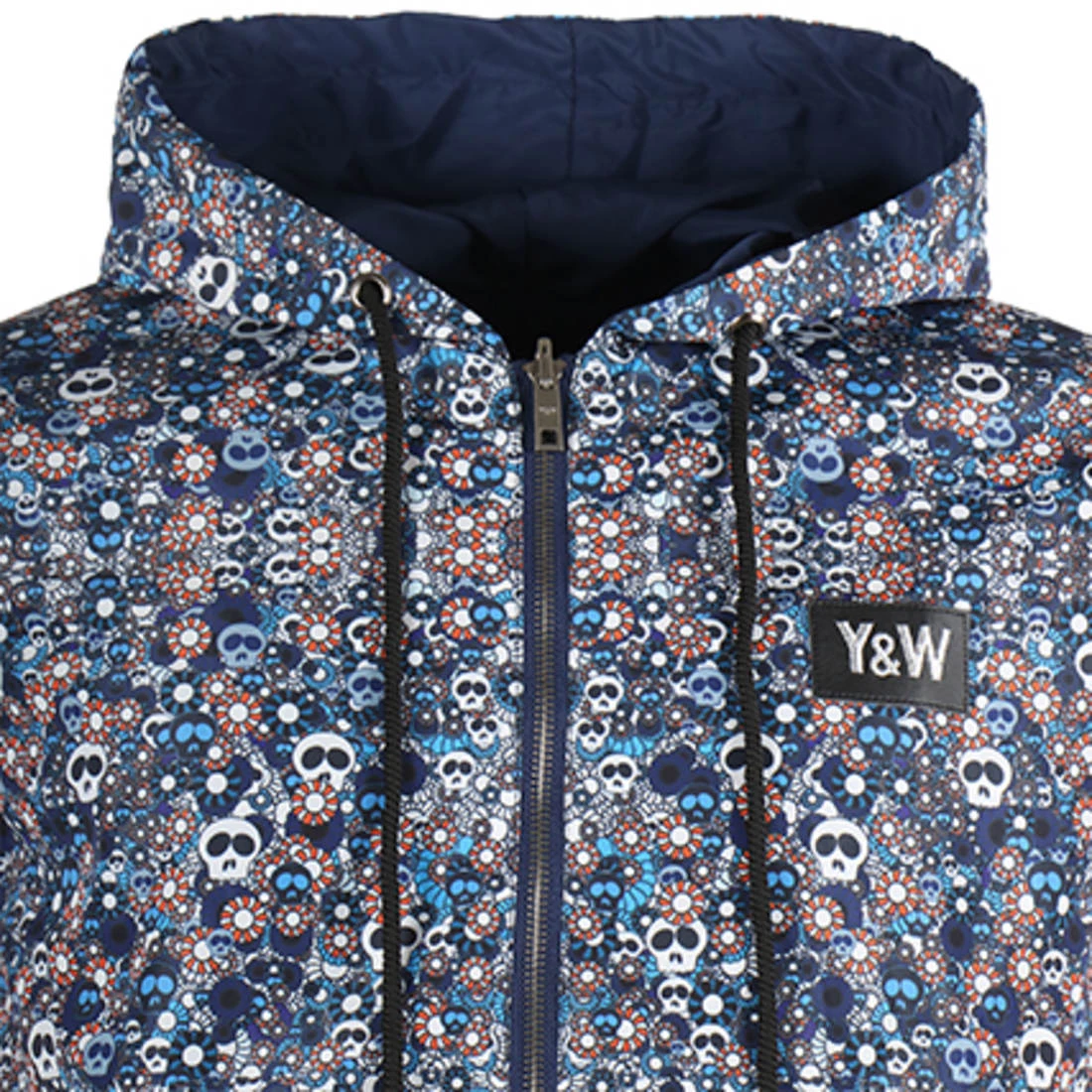 Offres ❤️ Veste Coupe-Vent Réversible Skullz Bleu Marine de Y et W 🔥 3 Offres ❤️ Veste Coupe-Vent Réversible Skullz Bleu Marine de Y et W 🔥 – Image 3